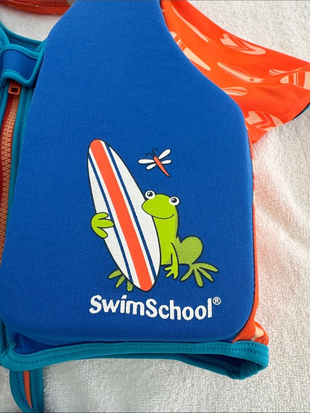 Swim School Deluxe Child’s Swim Vest with Neck Support.